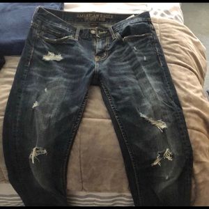 American Eagle Core Flex Ripped Skinny Jeans